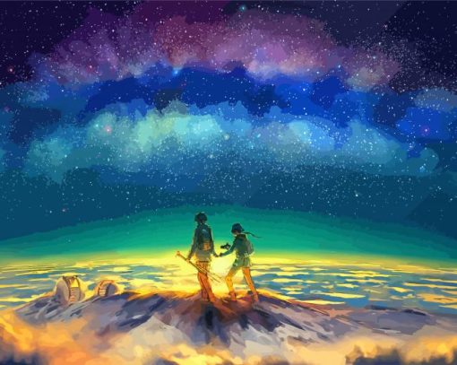 Couple Watching Galaxy Paint By Number