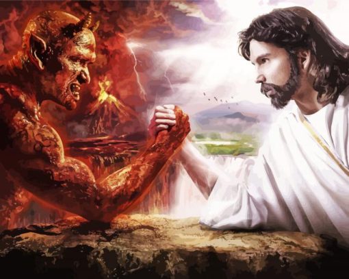 God Vs Devil Paint By Number