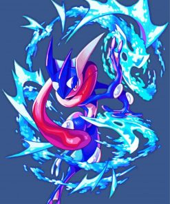 Greninja Pokemon Paint By Number