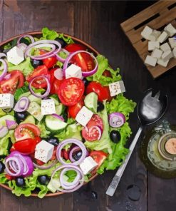 Healthy Greek Salade Paint By Number