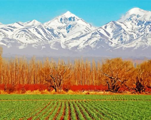 Mendoza Landscape Paint By Number