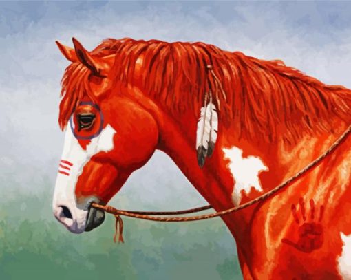 Native American Horse Paint By Number