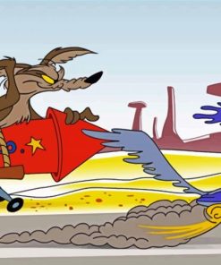 Roadrunner And Coyote Paint By Number