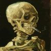 Smoking Skeleton Paint By Number