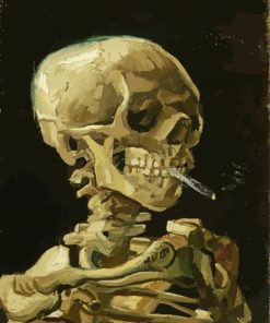 Smoking Skeleton Paint By Number