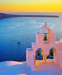 Santorini Building Paint By Numbers