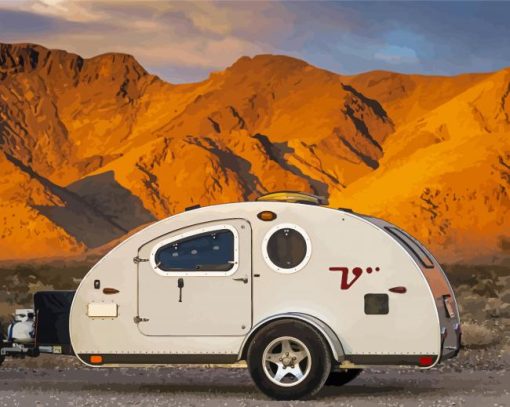 Teardrop Camper Paint By Number