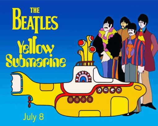 The Beatles Yello Submarine Paint By Number