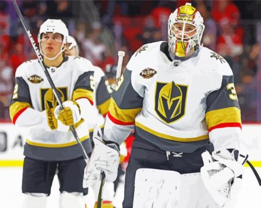 Vegas Golden Knight Players Paint By Number