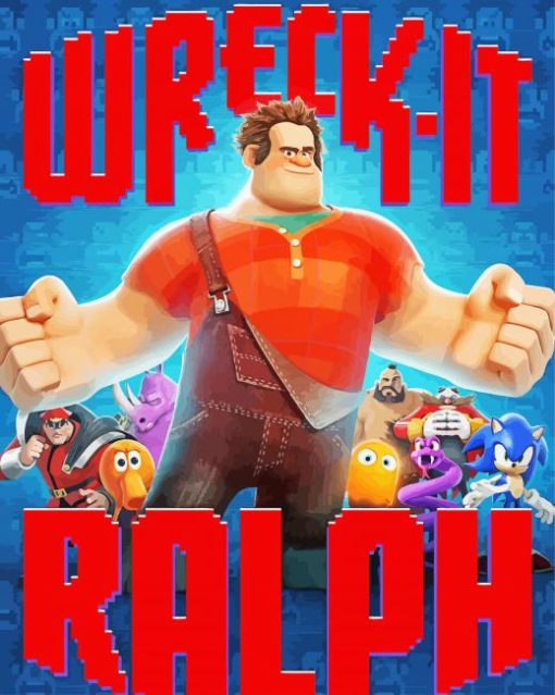 Wreck It Ralph Poster Paint By Number