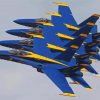 Aesthetic Blue Angles Paint By Number