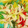 Artistic Lilies Flowers Paint By Numbers