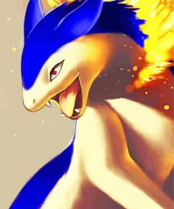 Cyndaquil Dragon Paint By Number