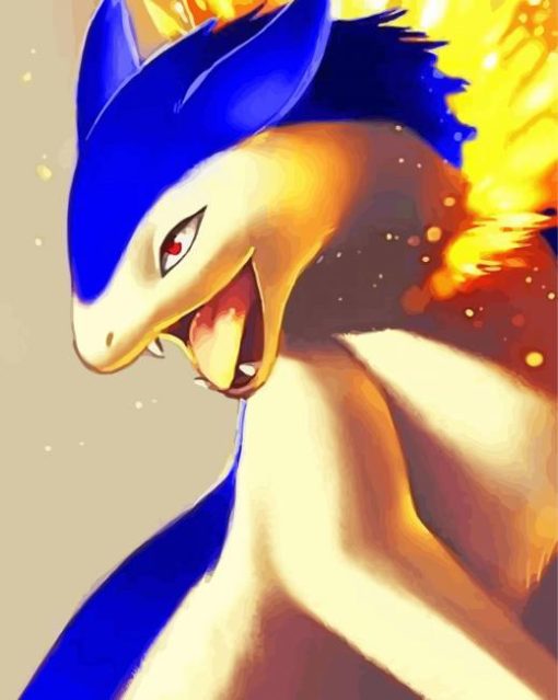 Cyndaquil Dragon Paint By Number