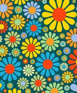 Hippie Flowers Paint By Number