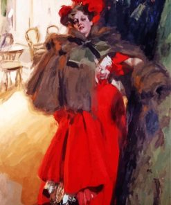 Lady In Red Andres Zorn Paint By Numbers