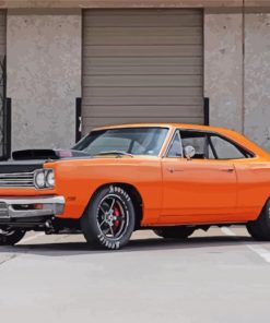 Orange 1969 Plymouth Paint By Number