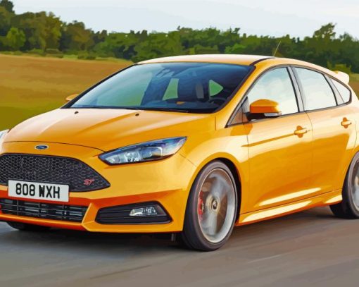 Sport Ford Focus Car Paint By Number