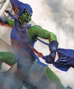 Scary Green Goblin Paint By Number