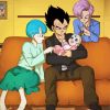 Vegeta And Bulma And Trunks Paint By Number