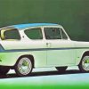 White Ford Anglia Paint By Number