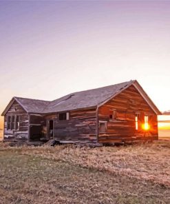 Abondoned House In Dakota Paint By Number