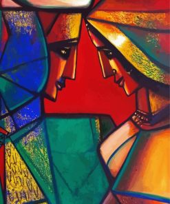 Abstract love Indian Lovers Paint By Number