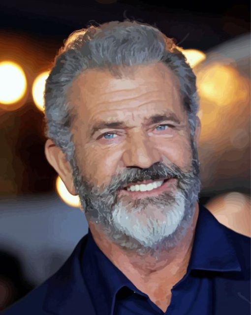 Mel Gibson Actor Paint By Number