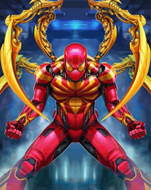 Iron Spider Man Paint By Number