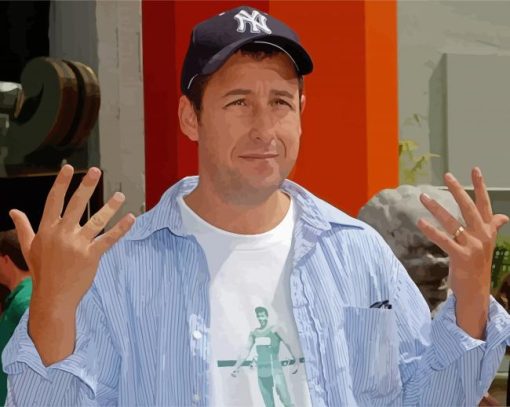 Comedian Adam Sandler Paint By Number