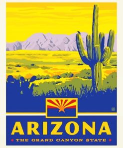 Arizona City Poster Paint By Number