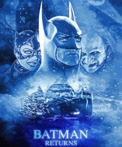 Batman Returns Movie Poster Paint By Number