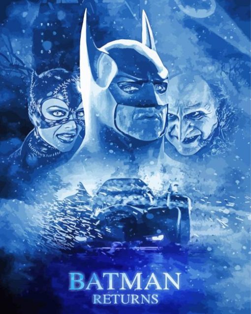 Batman Returns Movie Poster Paint By Number