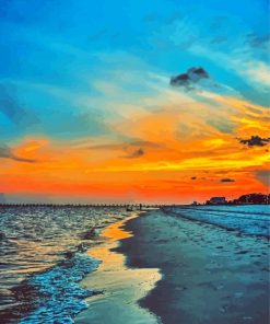 Biloxi Beach Gulfport Paint By Number