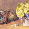 Bird Nests And Flowers Paint By Number