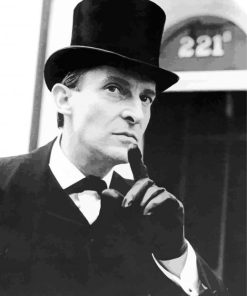 Monochrome Jeremy Brett Paint By Number