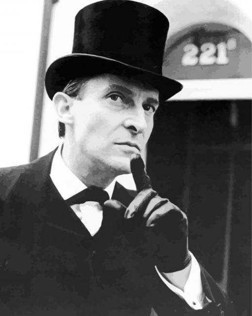 Monochrome Jeremy Brett Paint By Number