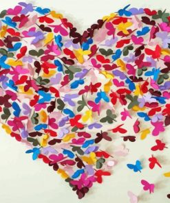 Butterflies Heart Art Paint By Number