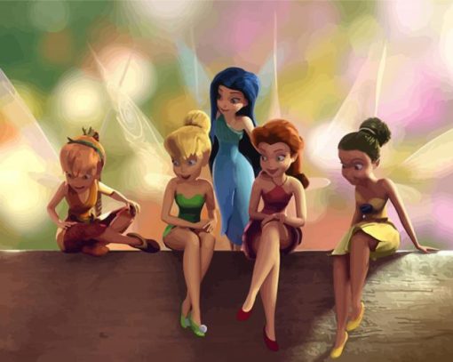 Cartoon Fairies Paint By Number