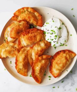 Chicken Pierogies Paint By Number