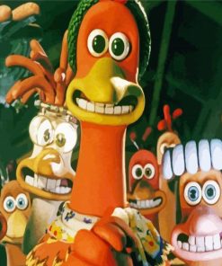 Chicken Run Characters Paint By Number