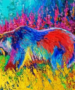 Abstract Bear Art Paint By Number