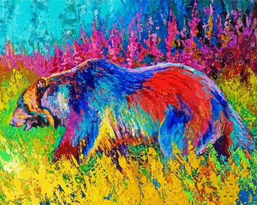 Abstract Bear Art Paint By Number