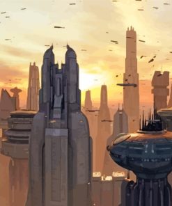 Coruscant Town Paint By Number