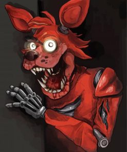 Creepy Foxy Five Paint By Number