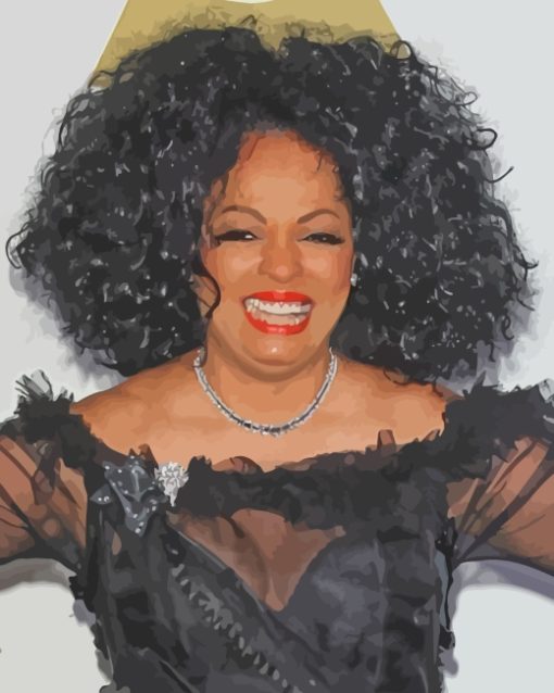 Diana Ross Smiling Paint By Number