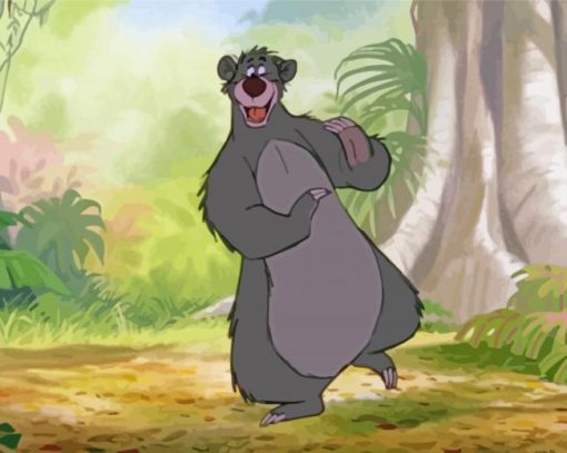 Disney Baloo Bear Paint By Number