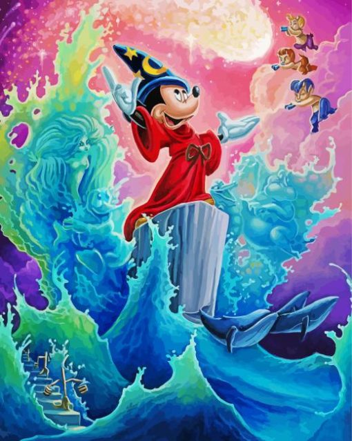 Fantasia Mickey Mouse Paint By Number