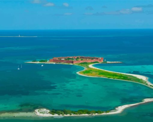 Dry Tortugas Seascape Paint By Number