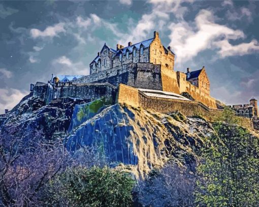 Edinburgh Castle Paint By Number